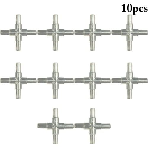 10pcs/lot 4mm T Shaped Connector 2/3/4 ways Aquarium Fish Tank Air Pump Connector Control Valve Air Pipe Tube Accessories