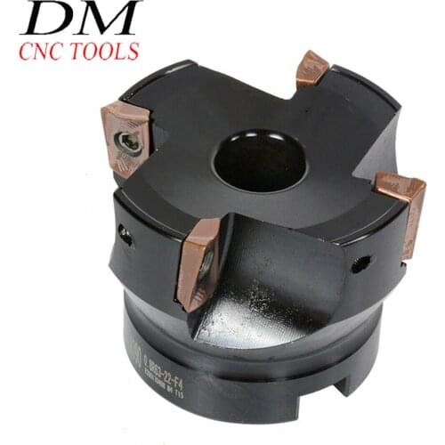 R390-063Q22-17L face milling cutter CNC Milling Cutter Head + 4PC R390-170408M-PM 1030 carbide milling inserts