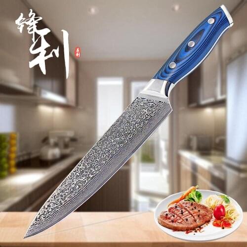 High Quality 67 Layers Japanese Damascus Knife Damascus Chef Knife 8 Inch VG-10 Steel Damascus Kitchen Knives G10 Handle