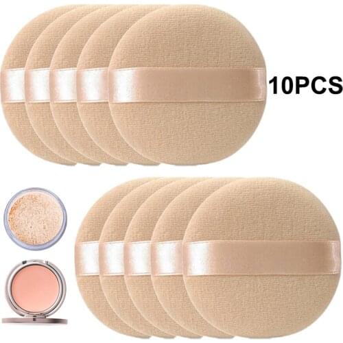 10 forma redonda profissional rosto facial corpo sopro macio puff maquiagem fesponja lote
