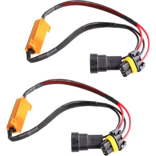 2pcs Car Vehicle 50W 6Ohm 9005/9006 LED Canbus Fog Light Load Resistor Decoder for car accessories