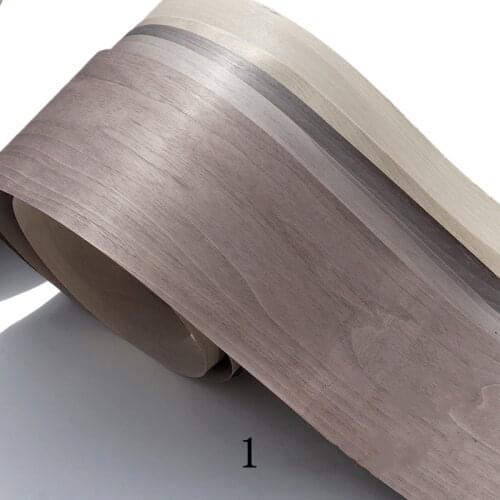 2x Natural Genuine Dyed Valnut Wood Veneer for Furniture 20cm x 2.5m 0.2mm thick Light Gray Black