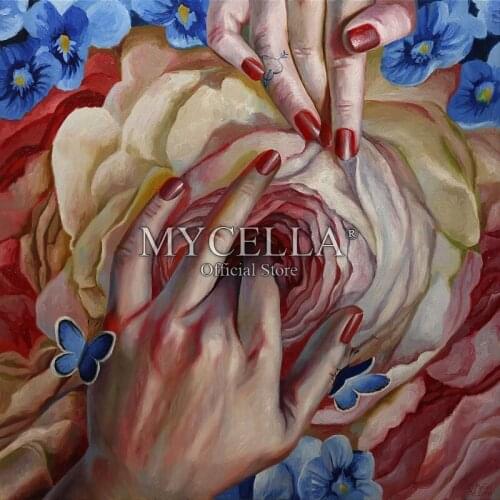 Flowers 5D Diy Diamond Painting Cross Stitch Diamond Embroidery Hand Full Round Drill Diamond Mosaic Pasted Needlework Crafts