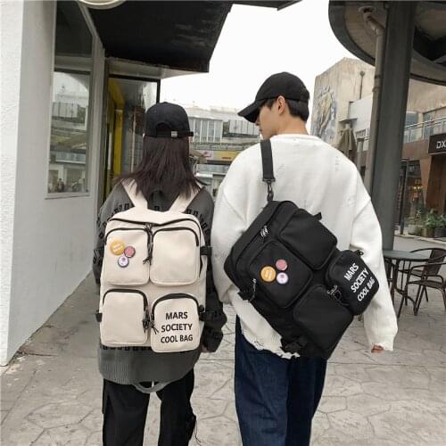 Large Capacity Unisex Couple Backpack Bags Waterproof Nylon Women School Backpack Multifunction Mens Bagpack Bags