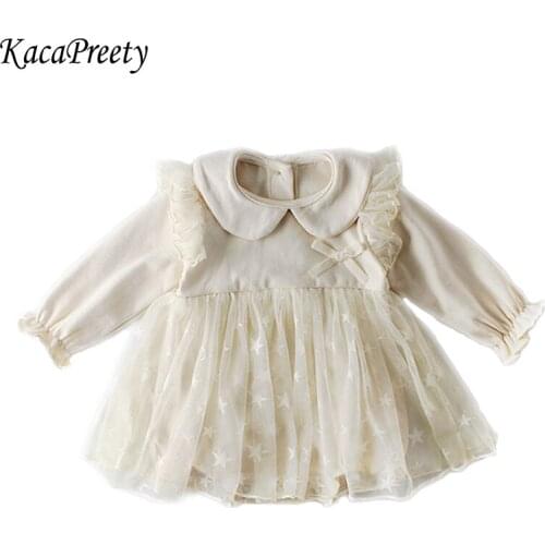 First Christmas Baptism Birthday Baby Dresses for 0-24m Infant Toddler Newborn Clothes Tutu mesh lace Dresses for Girls