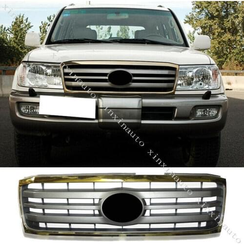 For 2006-2007 Land Cruiser 4500 4700 FJ100 LC100 Chrome Front Grill Hood Grille