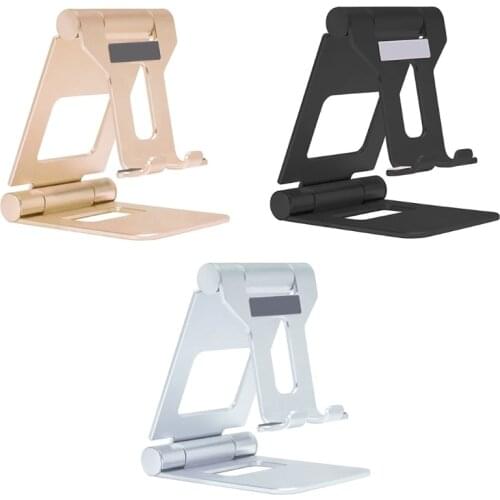 Dual Foldable Tablet Stand Portable Durable Aluminum Holder For Ipad Tablet And Smartphones Multi-Angle Lazy Stand