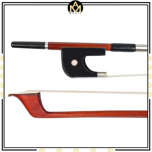 Double Bass Bow For 4/4 Double Bass Sheep Leather Wrap Pernambuco Bow Ebony Frog W/ Mongolia Horse Hair New