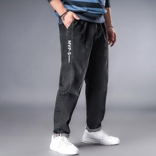 Plus Size 6XL 5XL XXXXL Jeans Men Loose Large Size Fat Hip Hop Street Dance Streetwear Denim Trousers Wide Leg Pants Plus Size