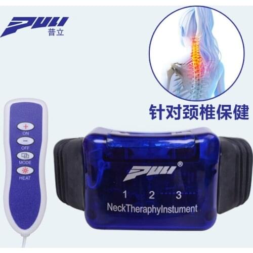 Electric neck therapy instrument cervical spine massager neck vibrate vertebra massager for stress release