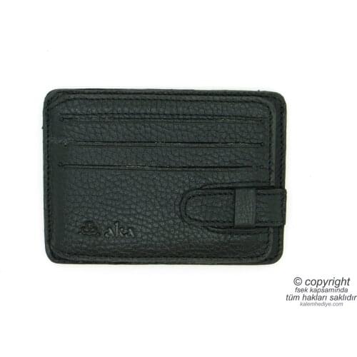 Genuine Leather Card Wallet | İsme Custom Badge Holder | 11x8 | TM 100-2 Gift Badge Holder