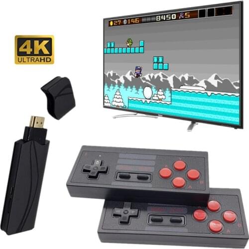 4K HDMI Video Game Console Built in 628 Classic Games Mini Retro Console Wireless Controller HDMI Output Dual Players