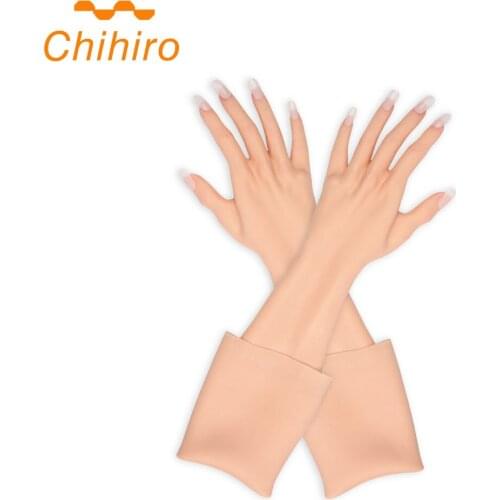 Artificial Female Sleeve High-simulation Silicone Cover Lifelike fake hands burn scars for cosplay Halloween crossdresser