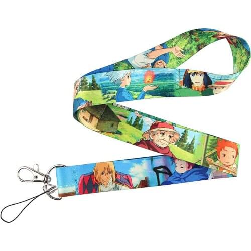 JF943 Anime Lanyard Keychain ID Card Passport Gym Cell Phone USB Badge Key Ring Holder Neck Straps Accessories Gift