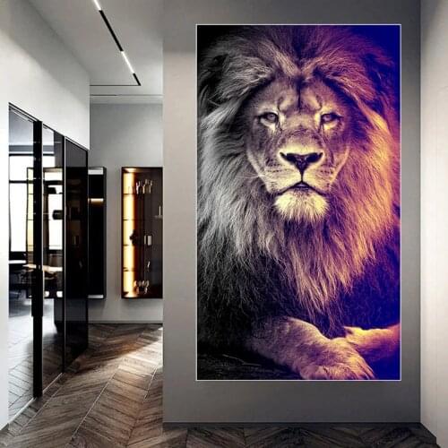 Big Large Size Picture Animals Canvas Poster On The Wall Graffiti Street Art Prints for Home Design Frameless Wall Paintings