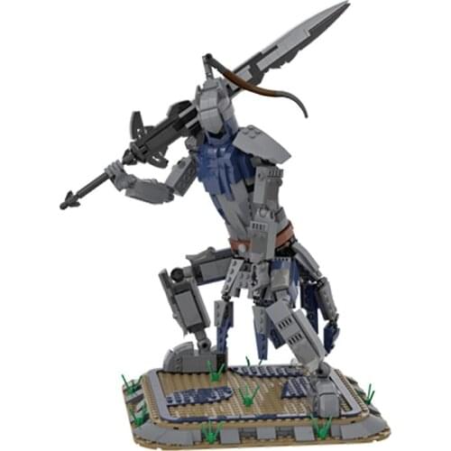 MOC Soldier Dark Abyss Walker Swordsman Building Blocks Kit Warrior Monster Robot Bricks Assemble Toy For Children Birthday Gift