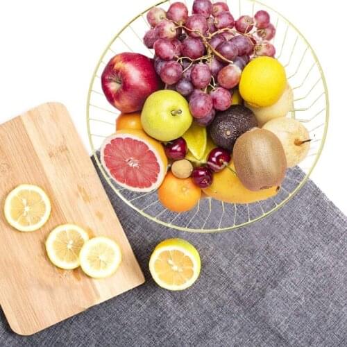 Fruit Basket Fruit Drain Basket Home Iron Fruit Bowl Holder Storage Basket Metal Bowl Storage Container for Home Kitchen