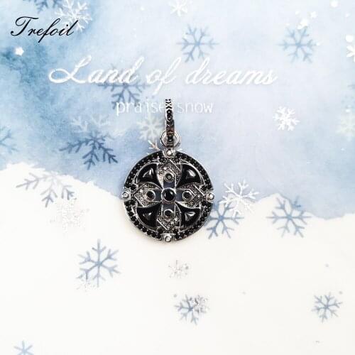 Pendant Black Asian Ornament Fit Necklace 2021 New Fine Jewelry Accessories 925 Sterling Silver Blessing Lucky Gift For Women