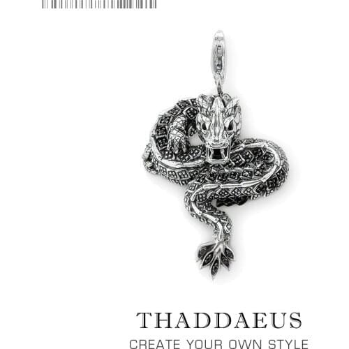 Pendant Mythical Dragon,2019 Brand New Fashion Jewelry Europe Bijoux Accessories 925 Sterling Silver Punk Gift For Woman Men