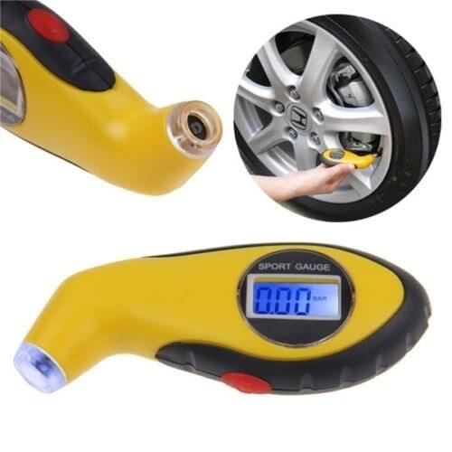 Tyre Air Pressure Gauge Meter Electronic Digital LCD Car Tire Manometer Barometers Tester Tool For Auto Car Motorcycle