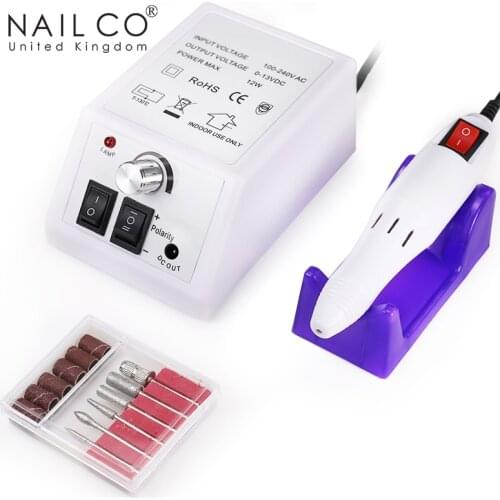 NAILCO Professional Nail Drill Pen Handle For Manicure Electric Nail Drill With Nail Drill Bits For Manicure Polishing Pedicure