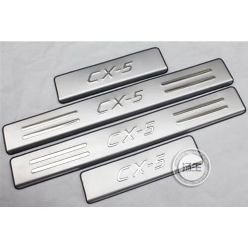 For Mazda CX-5 CX5 2013 2014 2015 2016 High Quality Stainless Steel Side Door Sill Scuff Plate Trim