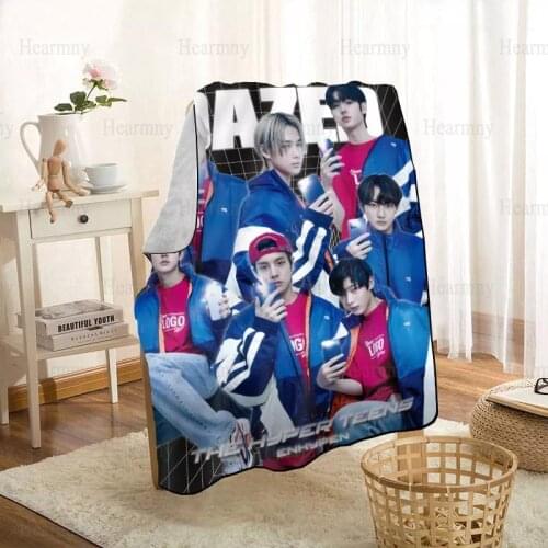 New Arrival ENHYPEN KPOP Blankets Printing Soft Blanket Throw On Home/Sofa/Bedding Portable Adult Travel Cover Blanket 0318