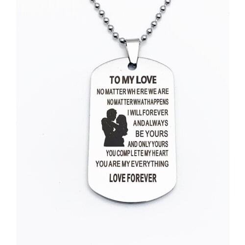 Oeinin Arrtracive Key Chain Men TO MY LOVE NO MATTER WHERE Women Simple Letter Keychain Keyring Alloy Stainless Steel Brelok