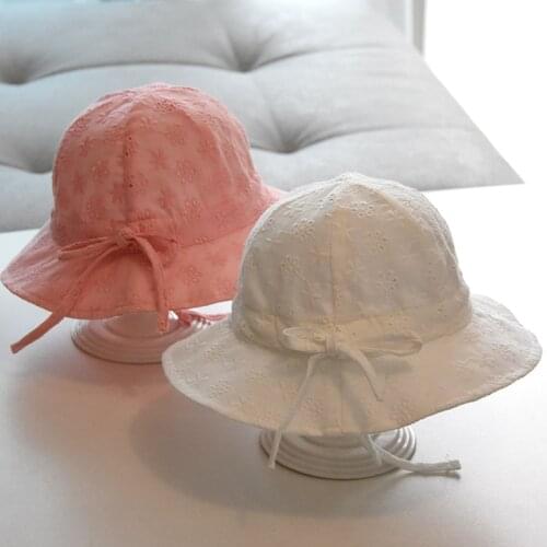 Baby Toddler Girls Hat Summer Cartoon Bow Lace Cap Infant Baby Boy Girl Peach Heart Printing Breathable Cap Sunhat Hats