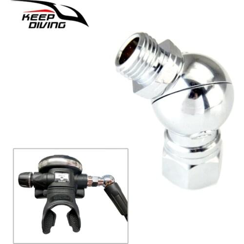 1 Piece Second Stage Swivel Adapter 360 Degree Rotation Swivel Diving Tool for Placing Breathing Tube Snorkel Scuba Accessories