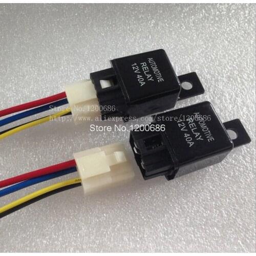 Relay 12V Light automotive relay and 4 PIN plastic socket normally open conditioning air relay