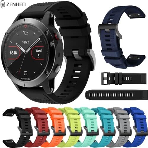 22mm Quick Release Watch Band Bracelet Strap for Garmin Fenix 5 5 Plus Sport Silicone Watchband for Garmin Forerunner 935 945