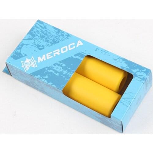 MEROCA 2 Pcs MTB Bike Handlebar Grips 130mm Silica Gel End Plugs Non-Slip Bar Cover Iamok Bicycle Parts