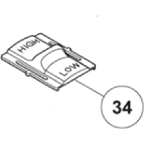Switch lever for HIKOKI DS14DJL DS18DJL DV18DJL 336855