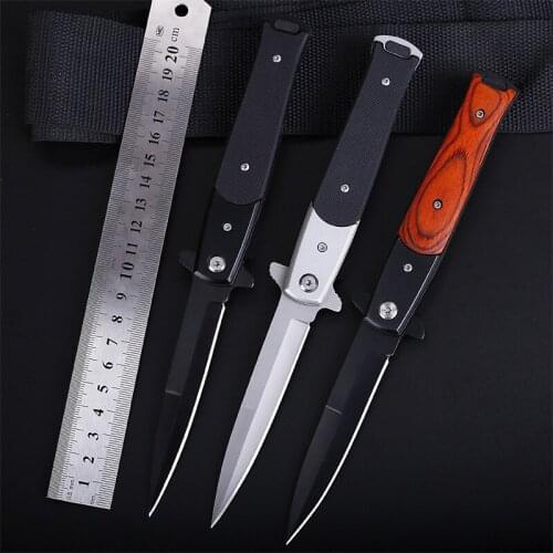 G10 58HRC Folding Knife Camping Hiking Survival Knife Portable Military Tactical Hunting EDC Knife