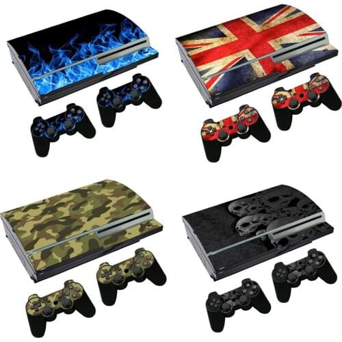 STICKER Vinyl Skin Protector console and Controllers For ps3 fat