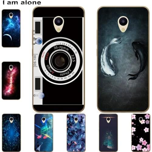 I am alone Phone Case For Meizu M5 M5 Note M5C A5 M5S M6 Note(Note6) Mobile Cover Cute Fashion Cartoon Inkjet Painted Shell Bag