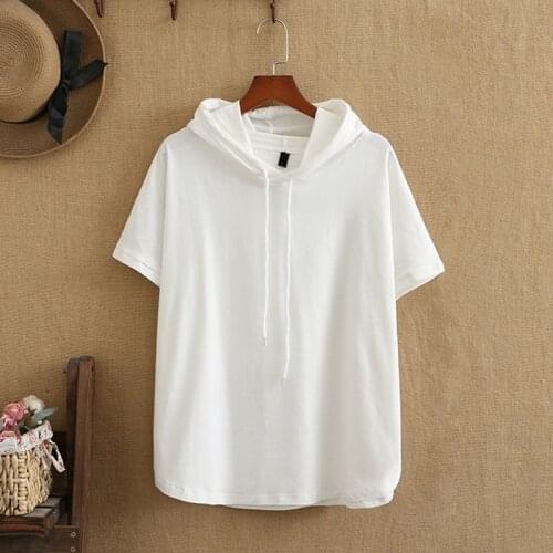 Plus Size t Shirts Summer Tops Short Oversized Sleeves Elastic Knitted Fabric Hoodie Back Print Large Size For Fatwomen summer