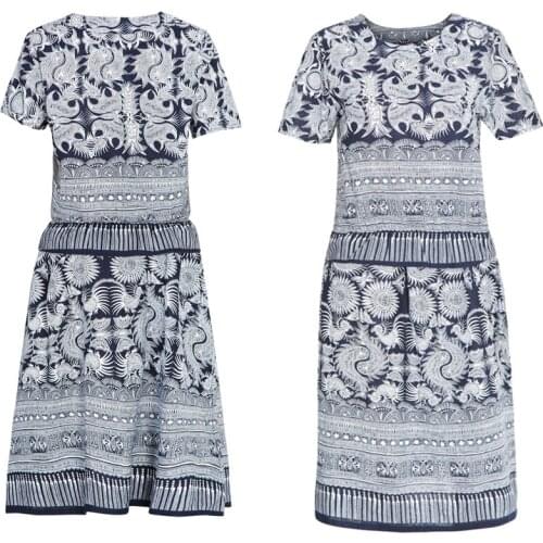 Womens two-piece coat jacket skirt new cotton spring clothes breathable comfortable long skirt short sleeve shirt