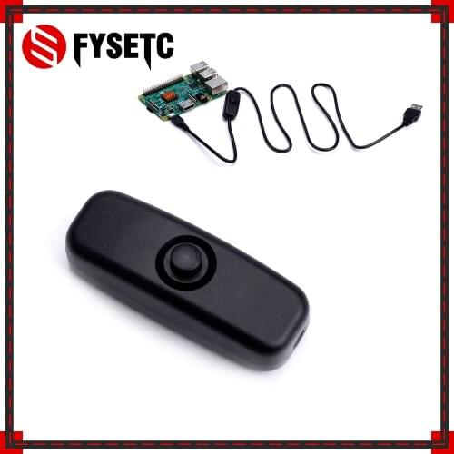 10pcs Switch ON/OFF Button Switch Round Button Black Small Switch Power Cord Plus Key For Raspberry Pi DIY Power Cord