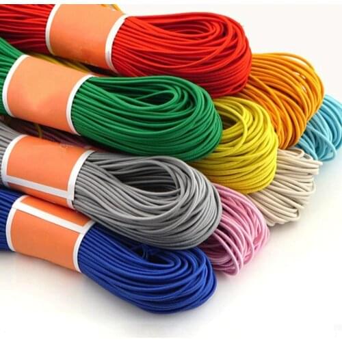 10 yardsHigh-Elastic 1mm Colorful Round Elastic Band Round Elastic Rope Rubber Band Elastic Line DIY Sewing Accessories AA7678