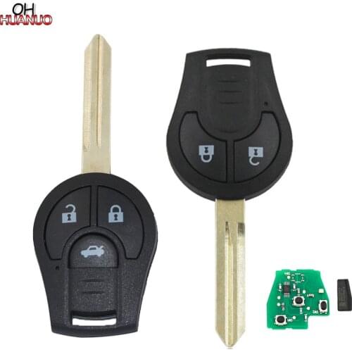 2 Button 3 Button Remote Control Key Fob For Nissan 433mhz with id46 Chip PCF7936