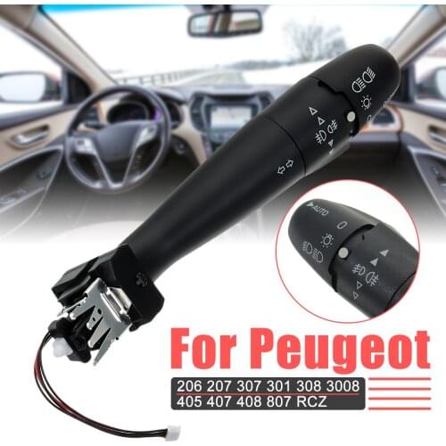 Car turn indicator handle turn signal switch headlight switch car for Peugeot 206 207 307 301 308 3008 405 407 408 807