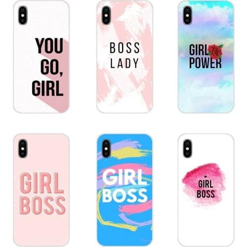 Boss lady Girl power Customer Mobile Phone Shell Cases For Samsung Galaxy J1 J2 J3 J4 J5 J6 J7 J8 Plus 2018 Prime 2015 2016 2017