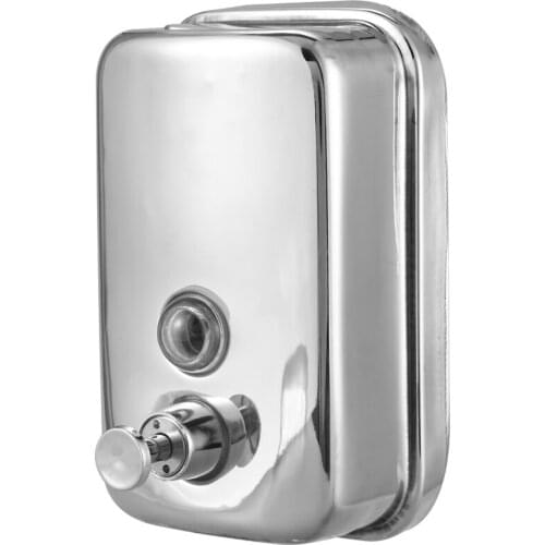 500ml Bathroom Stainless Steel Wall Mounted Lotion Pump Soap Shampoo Dispenser