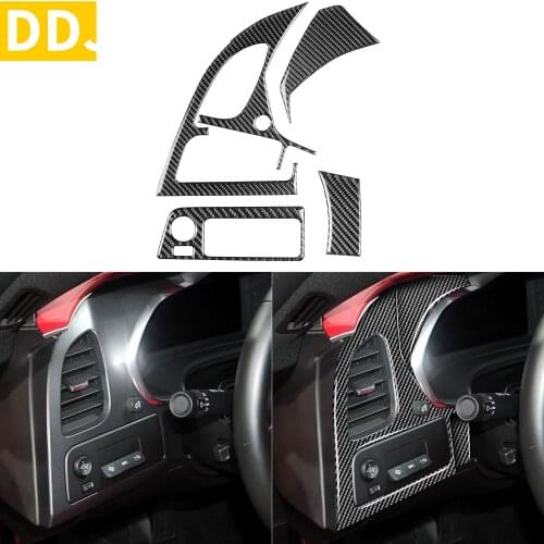 For Chevrolet Corvette C7 2014-2019 Carbon Fiber Interior Power Mirror Switch Air Vent Outlet Panel Cover Sticker Accessories