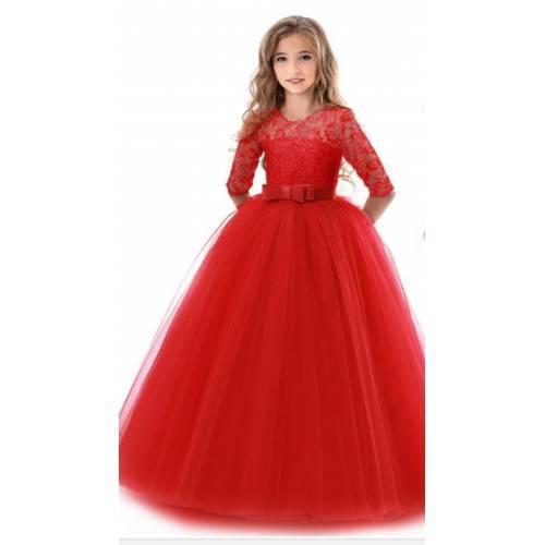 GIRLS KIDS ABİYE PROM WEDDING bridesmaid party New Year wedding birth gunu farewell party graduation 6-7-8-9-10-11-12-13 mourning private planting
