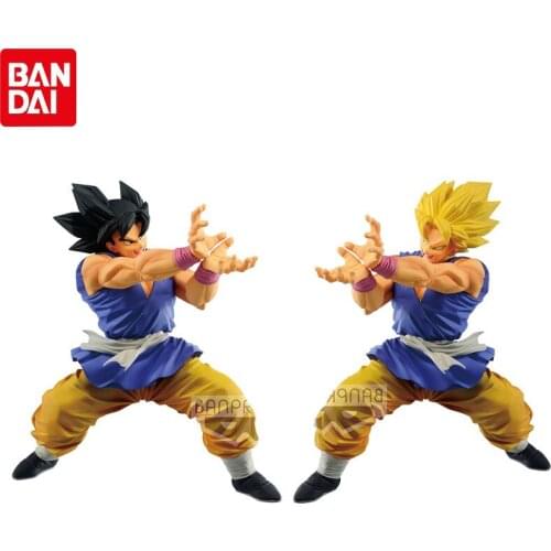 BANDAI Anime Dragon Ball ULTIMATE SOLDIERS Super Saiyan Son Goku Doll Model Action Figure Collection Kids Christmas Gift Toys