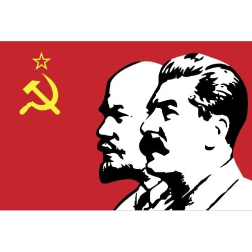 90*150cm Lenin Stalin Party Flag