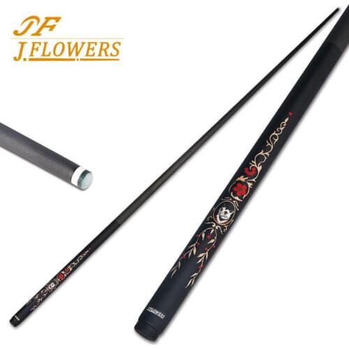 JFlowers SKE-520F Billiards Snooker Cue Professional Carbon Fiber Tecnologia Shaft Handmade Billard Snooker cue with extension